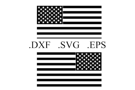 Download American Flag Vector Cut File DXF SVG EPS