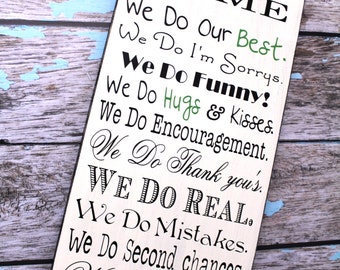 Vintage Typography Word Art, In Our Home Sign, In This Home We Do, We Do sign, House Rules, Family Rules, Lyrics, Music, Vows, Subway Roll.