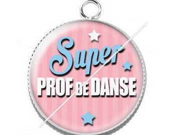 Pendant cabochon resin for a dance teacher 14