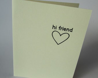 Hi Friend Notecards and Envelopes