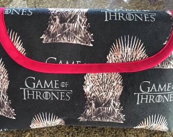 Game of Thrones Inspired Cosmetics Makeup Bag with Brush Holder
