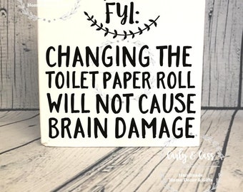Change toilet paper | Etsy