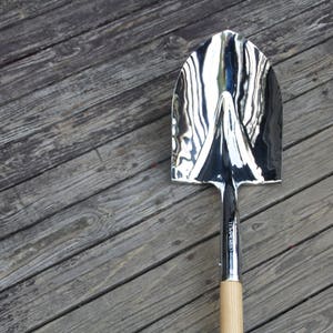 Ceremonial Shovel Mirror Finish Chrome Plated -Groundbreaking Ceremonies, Retirement Gifts & Wedding Ceremonies