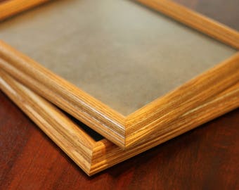 Vintage Twin Wooden Frames - 8x10 Rustic Frames - Wedding Decor - Home Decor - Wooden Frames - Antique Frames