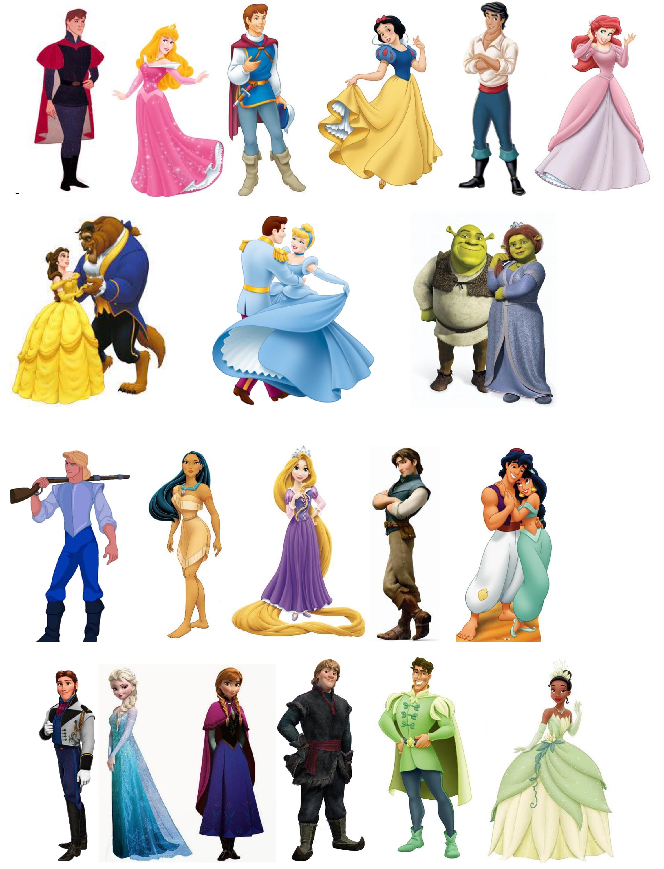 20 aufstehen Disney Prinz und Prinzessin Themen essbare