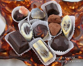 Hand Made Belgian Style Chocolates, with all natural assorted fillings