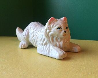 Ceramic, White Cat Bank