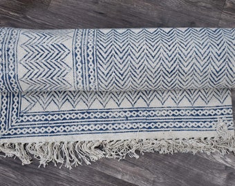 Large 8x10 feet rug, handmade rug, indian rug, block print rug, Kilim rug, area rug, solid rug, Woven rug, carpet, runner, floor rug, cotton