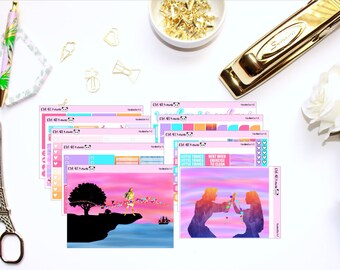 Pocahontas Kit // Planner Sticker for Erin Condren // Heart Checklist, Washi, Checklists, Full Boxes and MORE!!! (300+ Stickers)
