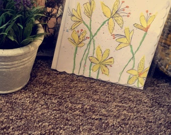 Hand painted greeting cards