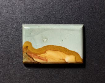 Rocky butte picture jasper cabochon 34 x 22 x 5 mm