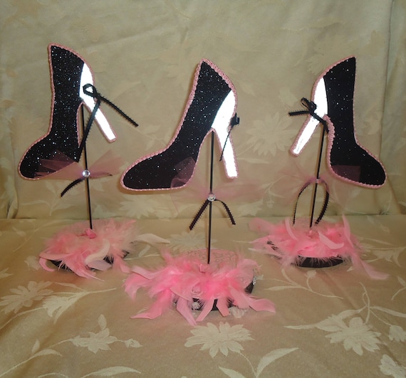 Items similar to Ten Stiletto shoe centerpiece, Shoe Party Table