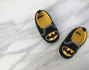 Batman slip on sneakers -size 3-6 months