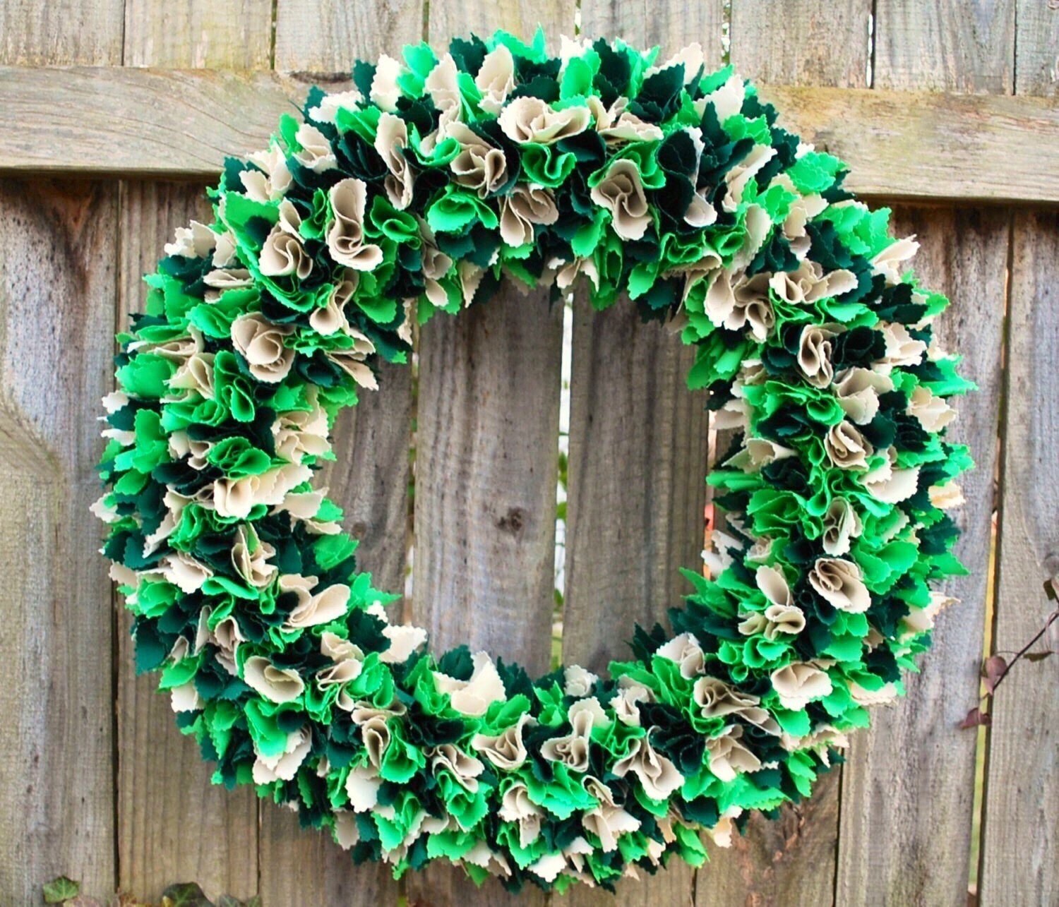 St. Patrick's Day Wreath Rag Wreath Irish Wreath Spring