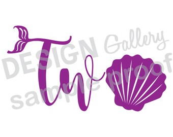 Download One Mermaid style image First Birthday JPG png & SVG