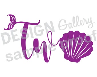 Download One Mermaid style image First Birthday JPG png & SVG