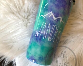 Wander Watercolor Tumbler and FREE GIFT with purchase