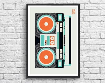 Art-Poster 50 x 70 cm - Ghetto Blaster