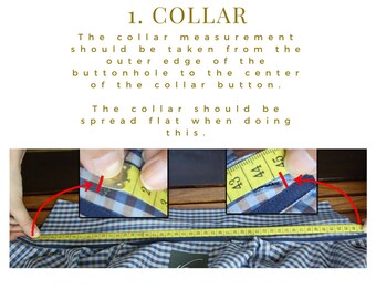 Measure a well fitted shirt