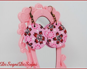Hand Painted SAKURA Earrings