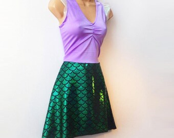 Mermaid Dress Ariel The Little Mermaid Disney Princess Costume Cosplay Dress
