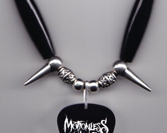 Motionless In White Black Guitar Pick Necklace