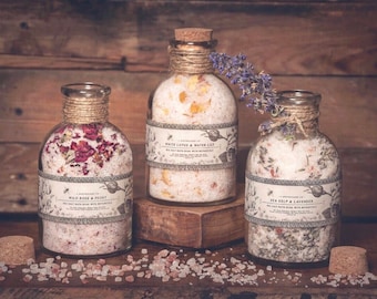 Botanical Bath Salts, Relaxation Gift, Gift for Mom, Self Care, Bestie Gift, BFF Gift, Gifts under 30, Bath Salts, Mom Gift, Botanical, Spa