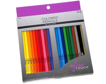 Brand New Set of 48 Colored Pencils by The Fine Touch