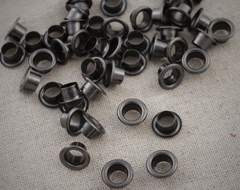 12mm x100Sets Hole round Eyelets / Gunmetal / Grommet / Eyelet / Round Eyelet with Washers