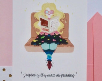 Postcard - Luna Lovegood - Harry Potter