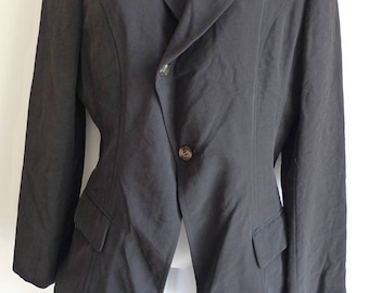 Comme des Garçons black jacket with wired hemline