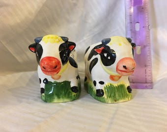 Cow Salt and Pepper Shakers