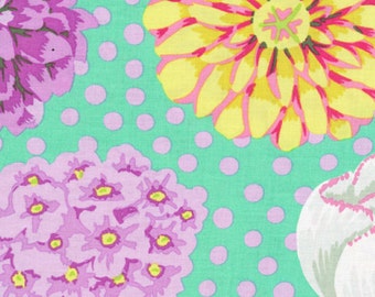 Kaffe Fassett - Big Blooms Green - 1/2 yard cotton quilt fabric 516