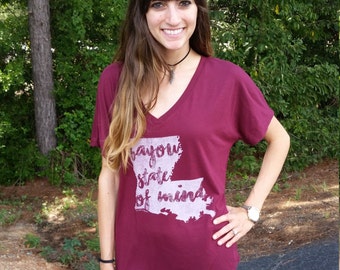 Louisiana Bayou State of Mind Flowy Tee