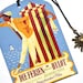 SPECIAL OFFER ! Mini Bookmark with Bronze Pendant - Tati - Monsieur Hulot - Vintage French Movie Poster - Handmade