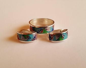 Set from an earring and a ring