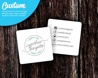 Social Media Cards | Custom Business Cards | Mommy Calling Cards | Social Media Cards | SH002BU