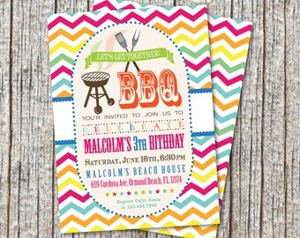 birthday bbq invitation