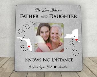 Gift for Dad, Christmas Gift for Dad, Father Daughter Gift,Personalized Picture Frame,Long Distance Gift,Love Between Father and Daughter
