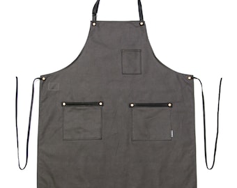 Industry Full Apron - Standard Canvas - Stone