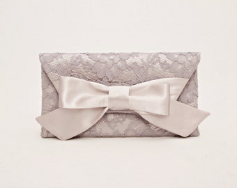 Big sale - Silver grey clutch bridesmaid gift envelop clutch wedding clutch,Evening bag,fits Iphone 7 plus