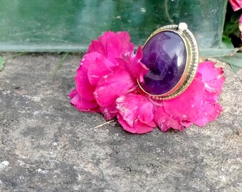 Amethyst ring - Purple Moon