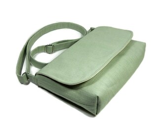 sage green mini bag