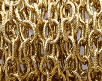 1 ft. Large Textured Cable Chain Antique Gold 9 x 6mm - Nunn Designs Chain