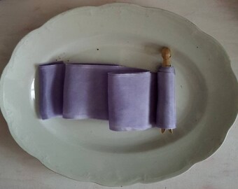 Lavender Habotai Silk Ribbon