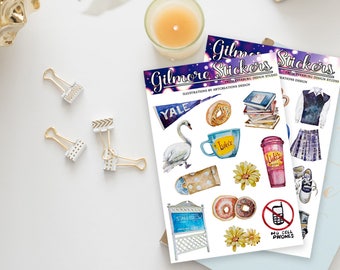 Stickers / Gilmore Girls Stickers / Lorelai Gilmore, Rory Gilmore / Sticker Set / Planner Stickers / Erin Condren / Happy Planner Stickers