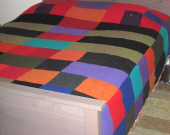 Warm, Cozy, Hand-Made, Recycled Wool-Sweater Quilts
