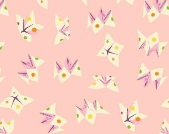 Heather Ross, Sleeping Porch, Fortune Teller, Pink Cotton Lawn, Cotton Candy Pink, Cootie Catcher Fabric