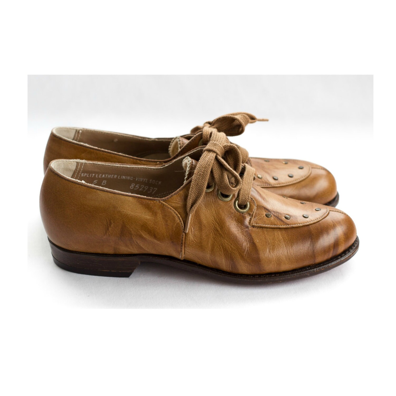leather tie shoes for women