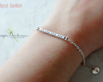 Medical ID Bracelet, Medical Alert Bracelet, Med ID Bracelet, Hand Stamped ID Bracelet, Diabetes Bracelet, Medical Bracelet, Medical Alert